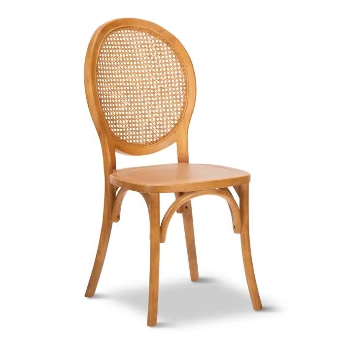 Round Rattan Back Chair